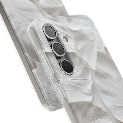 Sculpted Ivory Leaves · Soft Handyhülle für Samsung