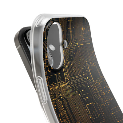 Gold Lite Phone Case for iPhone - Amber Core Mainframe