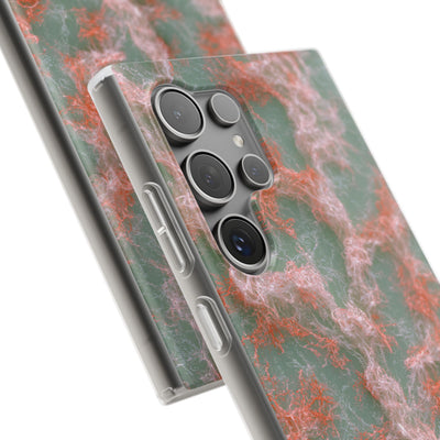 Coral Pixel Matrix · Lite Phone Case for Samsung · Green
