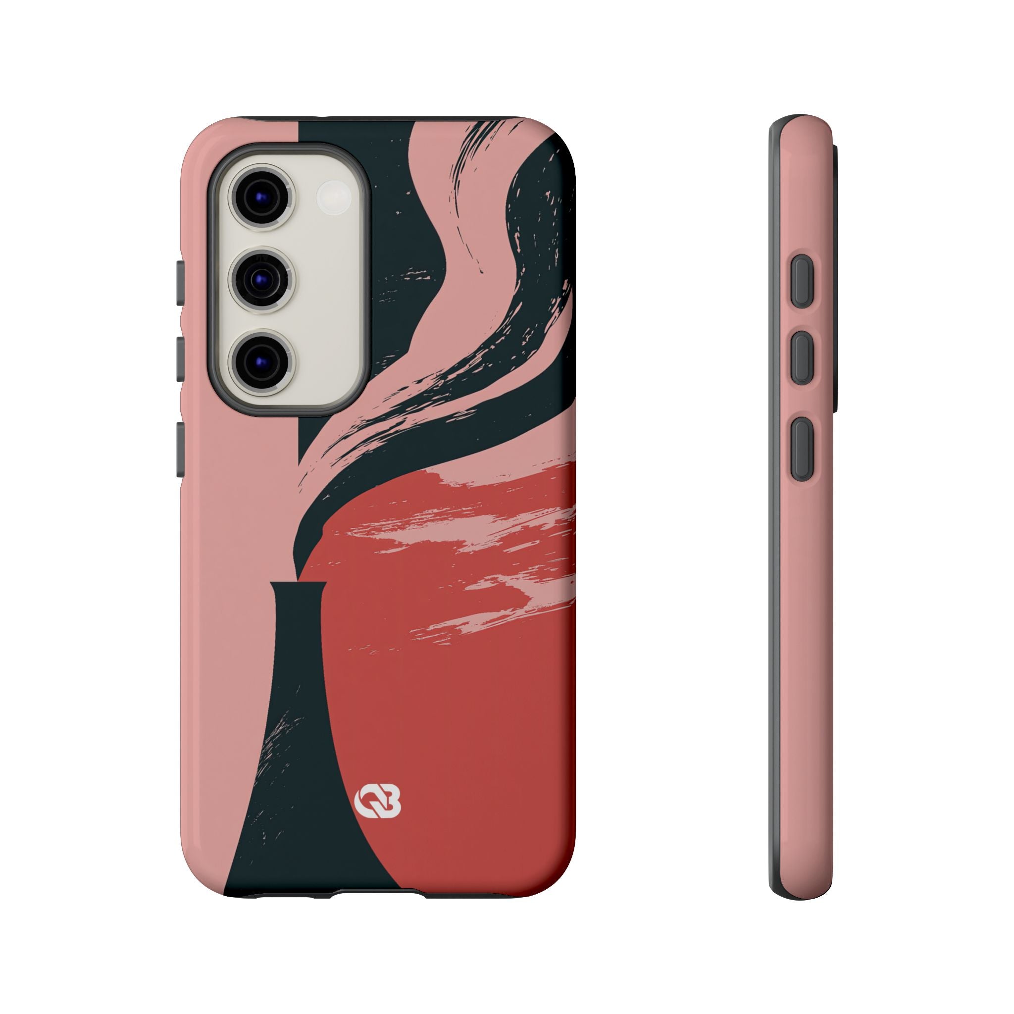 Pink Tough Phone Case for Samsung - Cinder Rose Plume