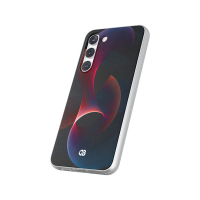 Black Lite Phone Case for Samsung - Cobalt Crimson Flux