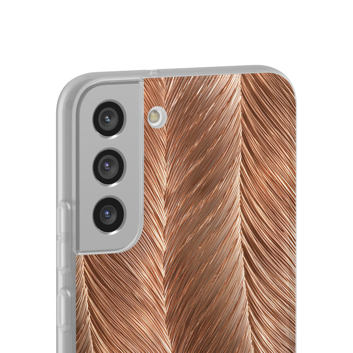 Rose Gold Weave · Lite Phone Case for Samsung · Brown