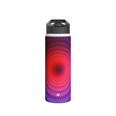 Radial Spectrum Bloom · Insulated Water Bottle · Blue