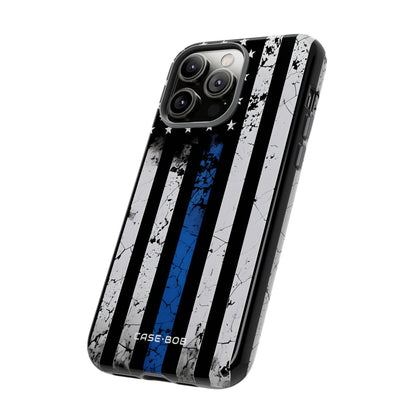 Blue Stripe Flag iPhone 14 Pro Max Case - Tough