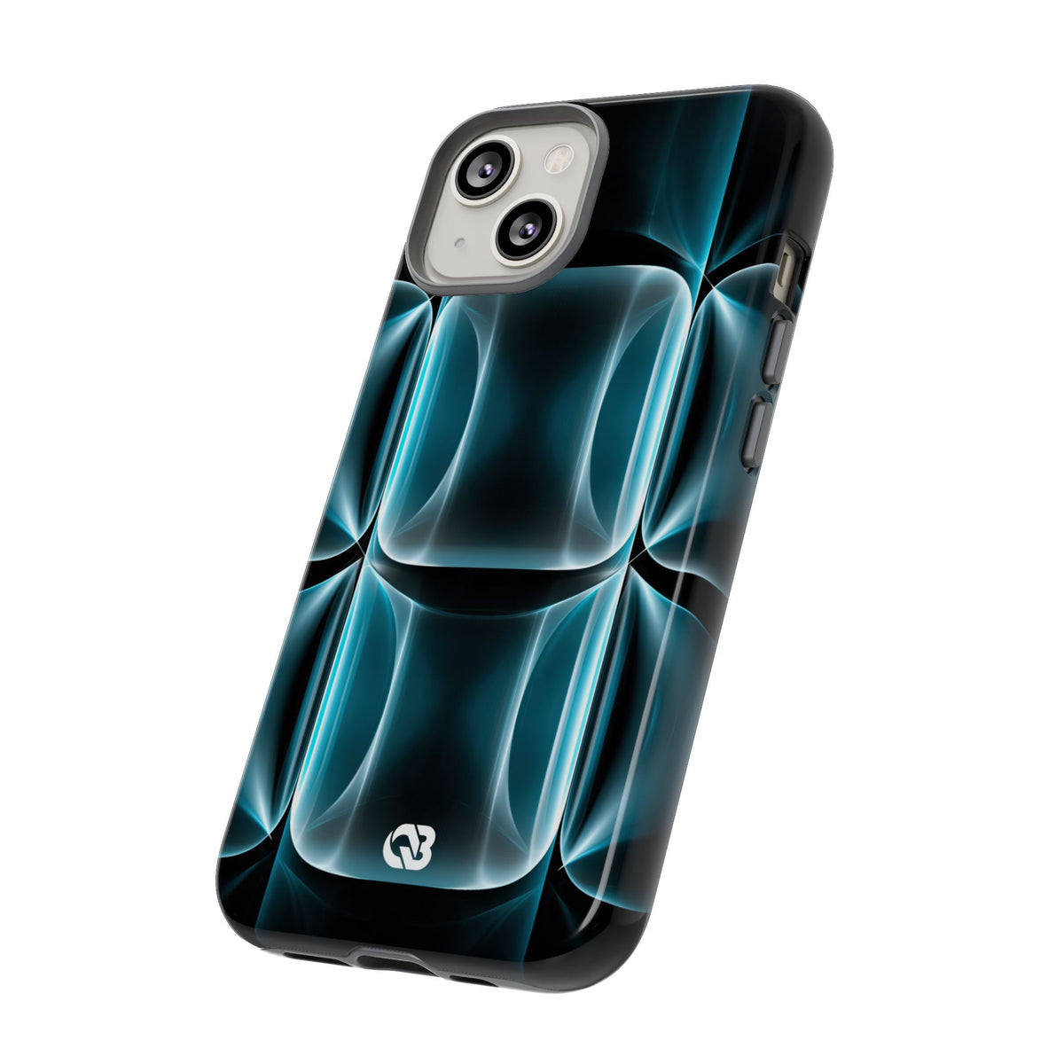 Translucent Cyber Grid · Tough Phone Case for iPhone · Teal