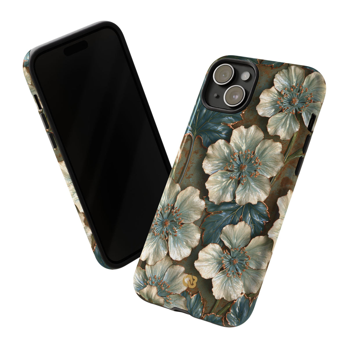 Gilded Blossom Reverie · Tough Phone Case for iPhone · Teal
