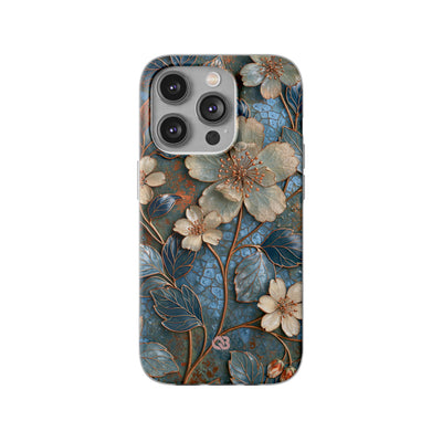 Gilded Blossom Reverie · Lite Phone Case for iPhone ·  Teal