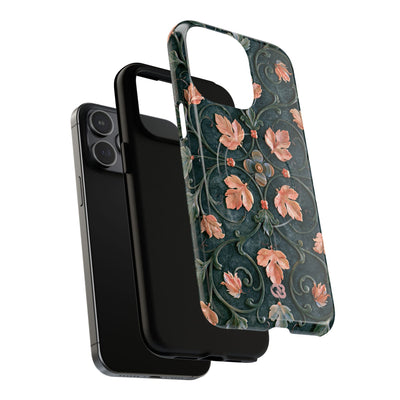 Florentine Rose Arabesque · Tough 2.0 Magnetic Phone Case for iPhone · Green
