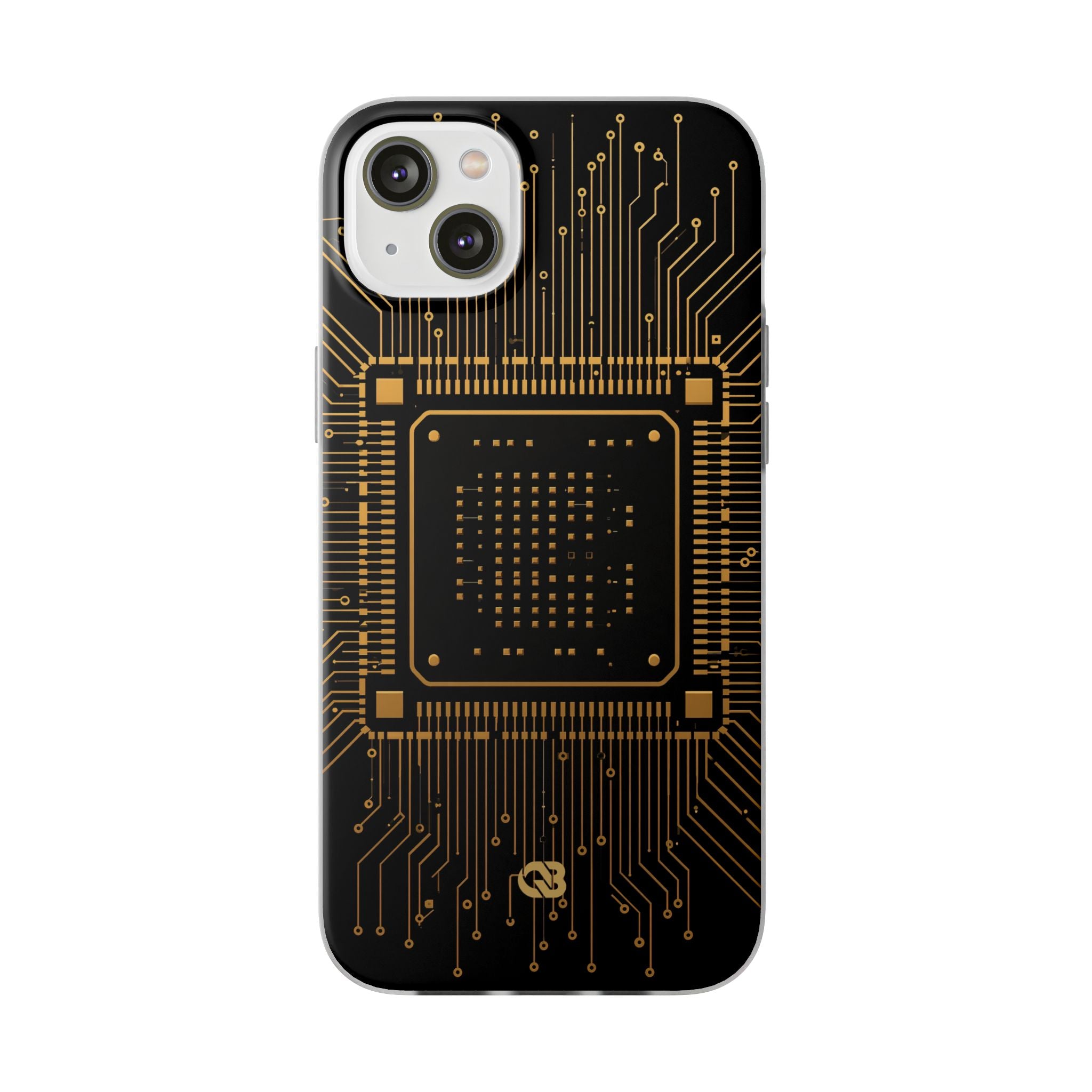 Gold Lite Phone Case for iPhone - Cyber Gold Processor