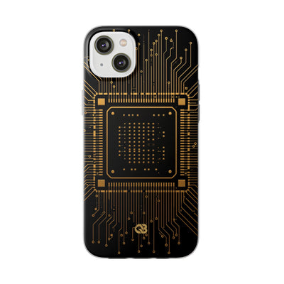 Gold Lite Phone Case for iPhone - Cyber Gold Processor