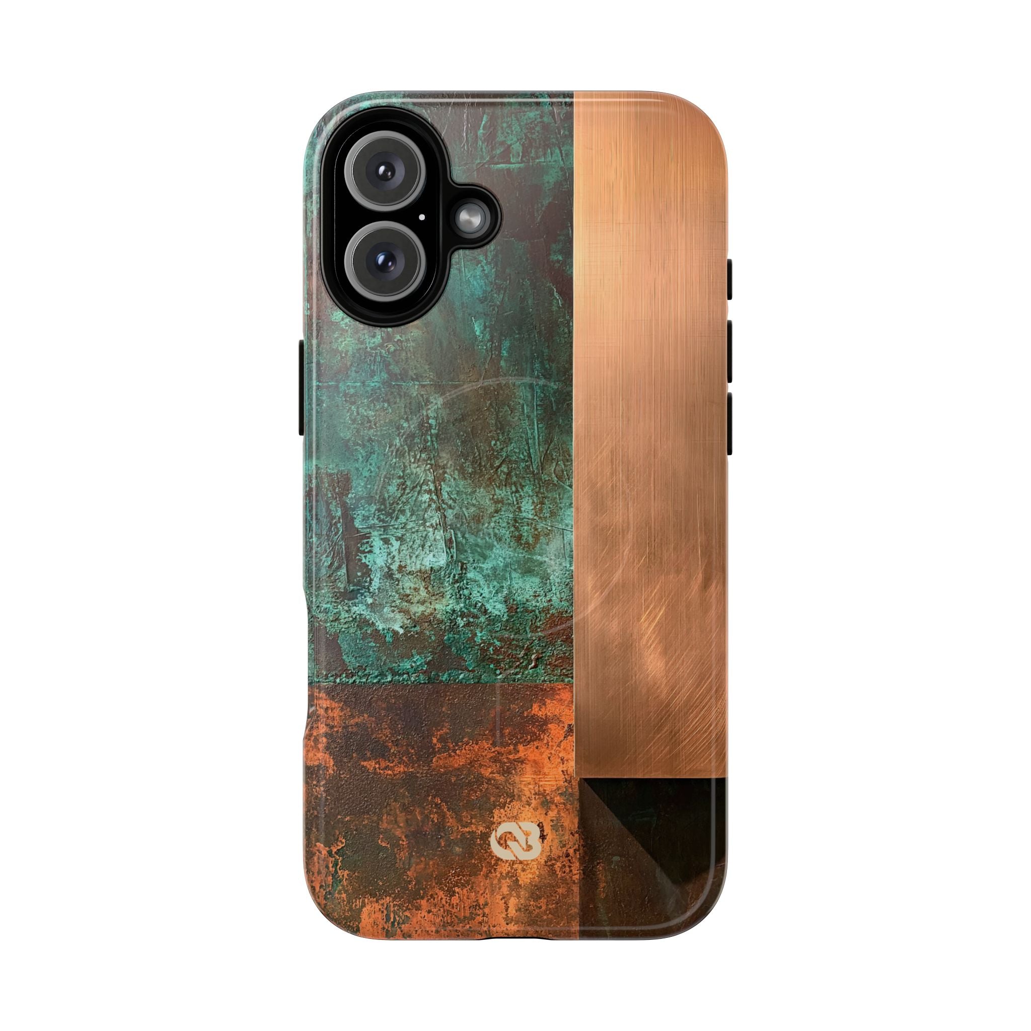 Teal Tough 2.0 Magsafe Phone Case for iPhone - Verdigris Copper Slab