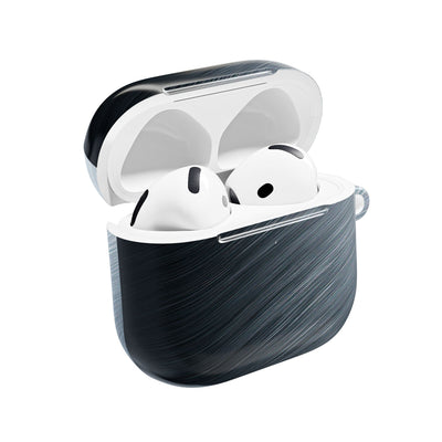 Brushed Obsidian Steel · Hard Case for AirPods & AirPods Pro · Grey