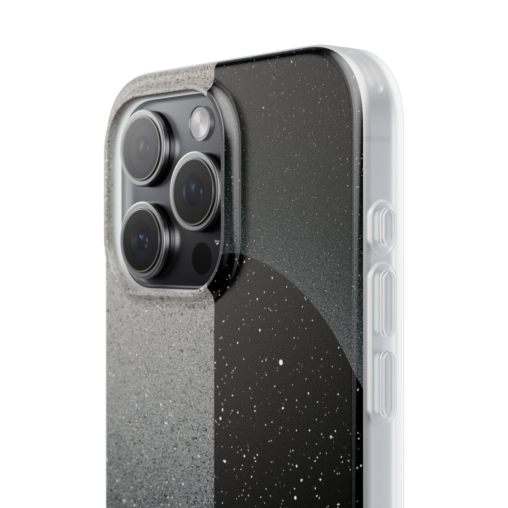 Black Lite Phone Case for iPhone - Lunar Static Orbit