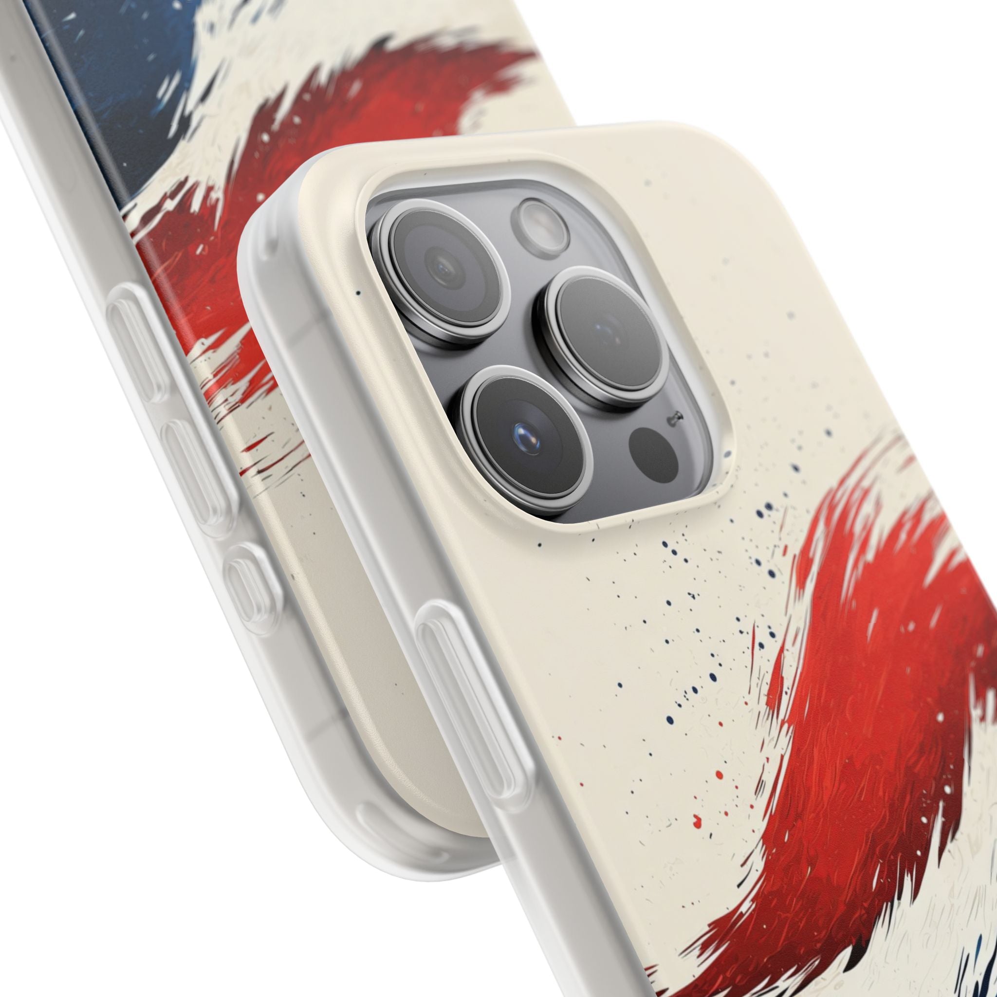 Red Surge iPhone 15 Pro Case - Soft