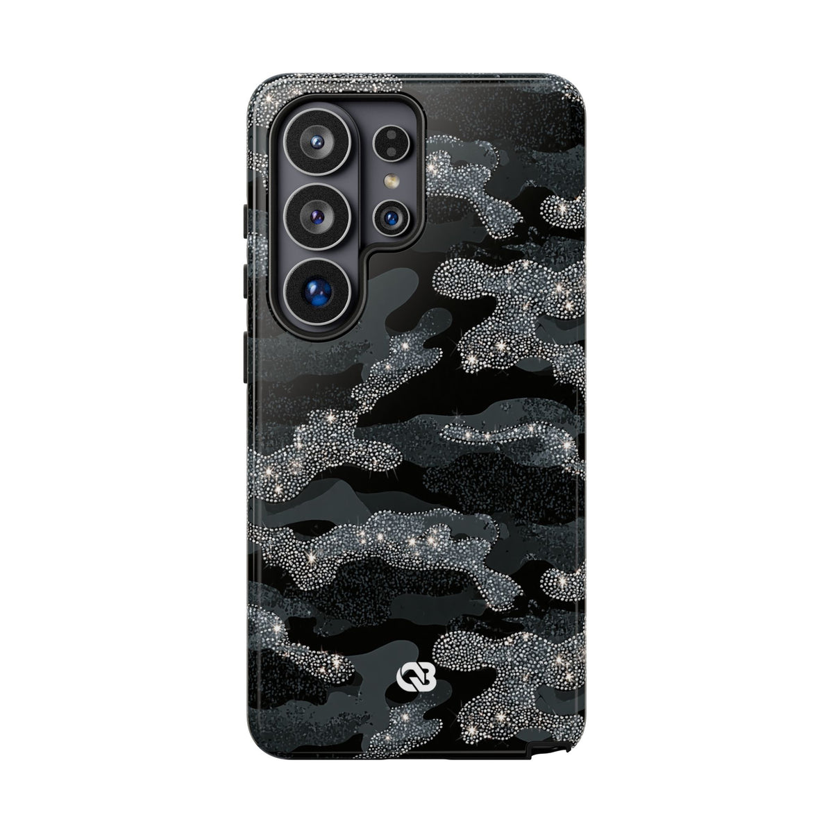Glitter Shadow Camo · Tough Phone Case for Samsung · Black
