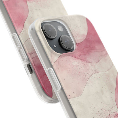 Crimson Waves iPhone 15 Case - Soft