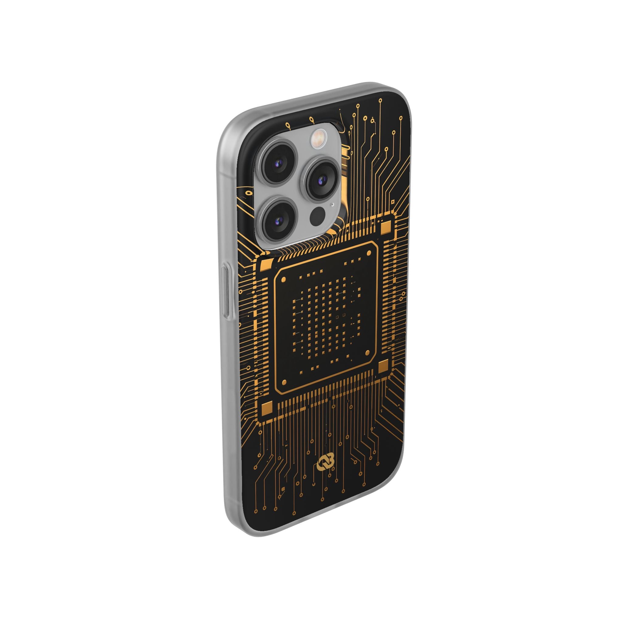 Gold Lite Phone Case for iPhone - Cyber Gold Processor