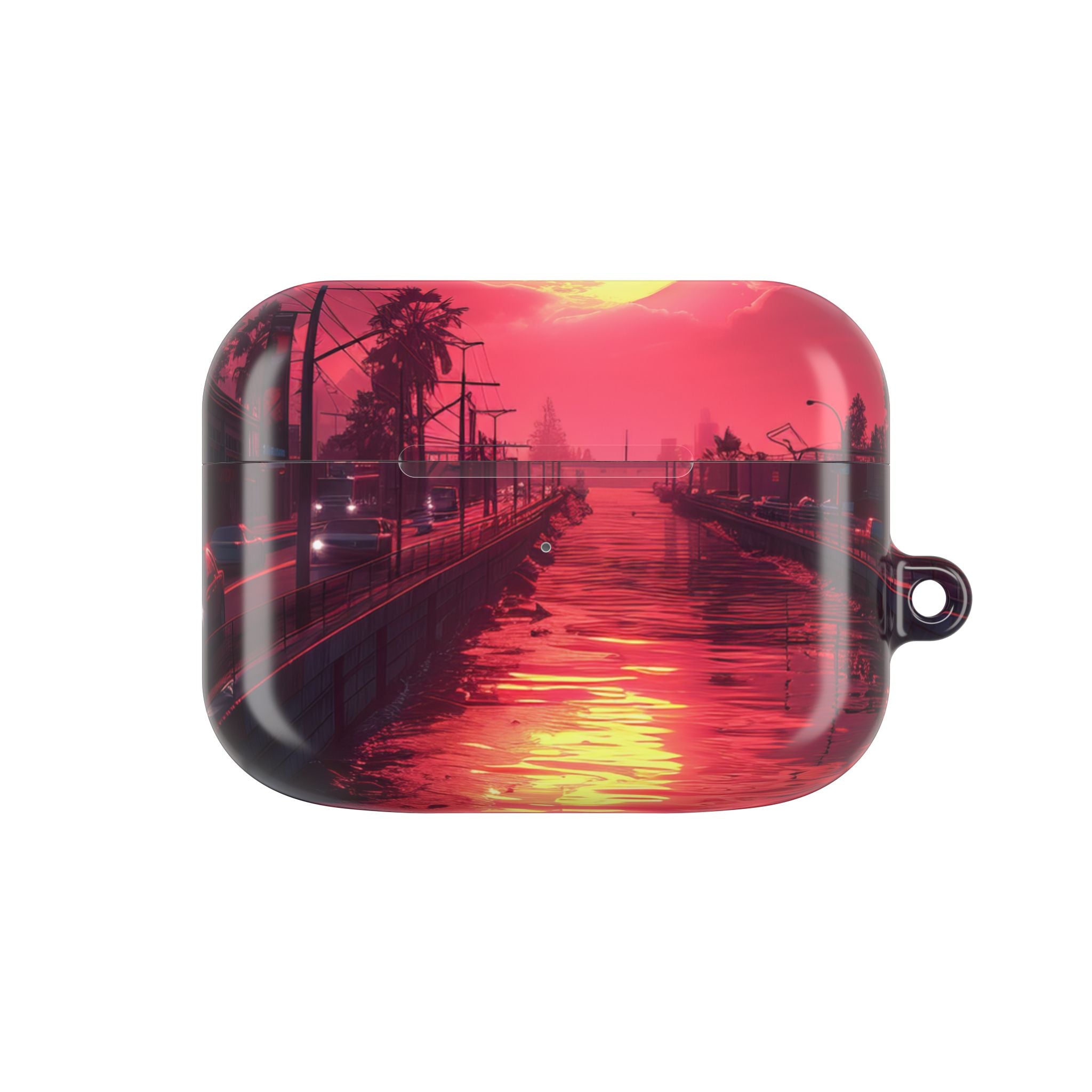 keltainen kuu heijastus - AirPods Case