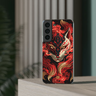 Crimson Kitsune Spirit · Lite Phone Case for Samsung · Red