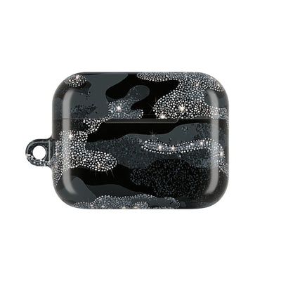Glitter Shadow Camo · Hard Case for AirPods & AirPods Pro · Black
