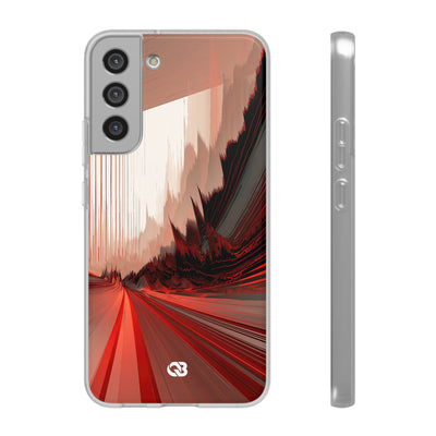 Red Lite Phone Case for Samsung - Crimson Pulse Horizon