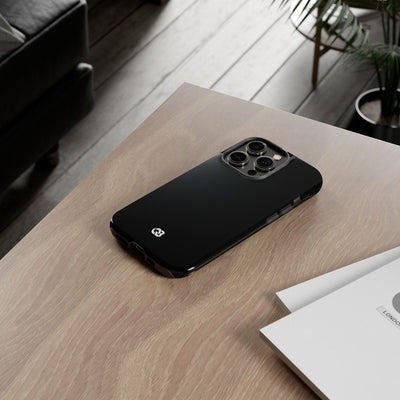 Black Tough Phone Case for iPhone - Obsidian Lunar Arch