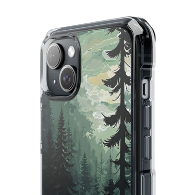 Misty Pine Shadow · Impact Phone Case for iPhone · Magsafe