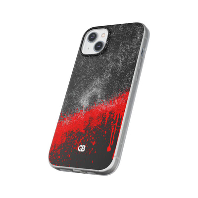Crimson Noir Drip · Lite Phone Case for iPhone ·  Black