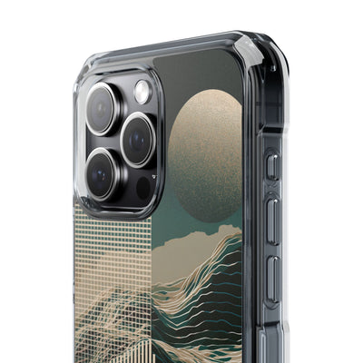 Green Impact MagSafe Phone Case for iPhone - Lunar Moss Topography