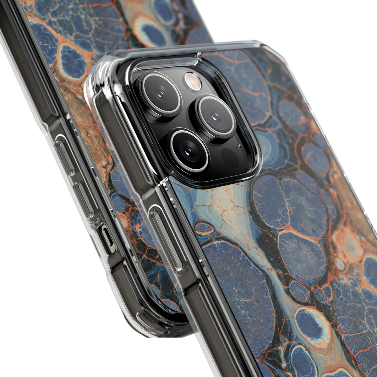 Astral Orb Resonance · Clear Impact Magnetic Phone Case for iPhone · Blue