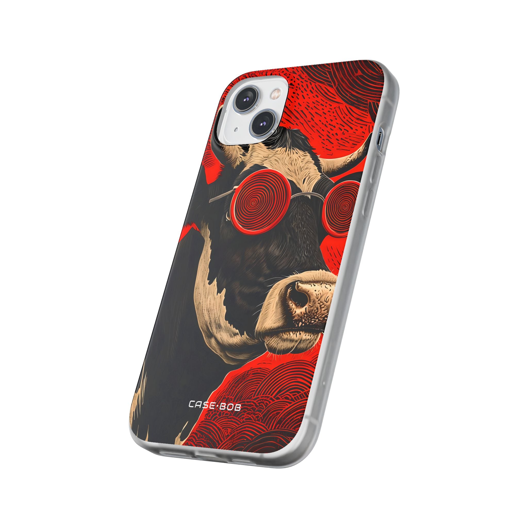 Hypnotic Cow iPhone 14 Plus Case - Soft