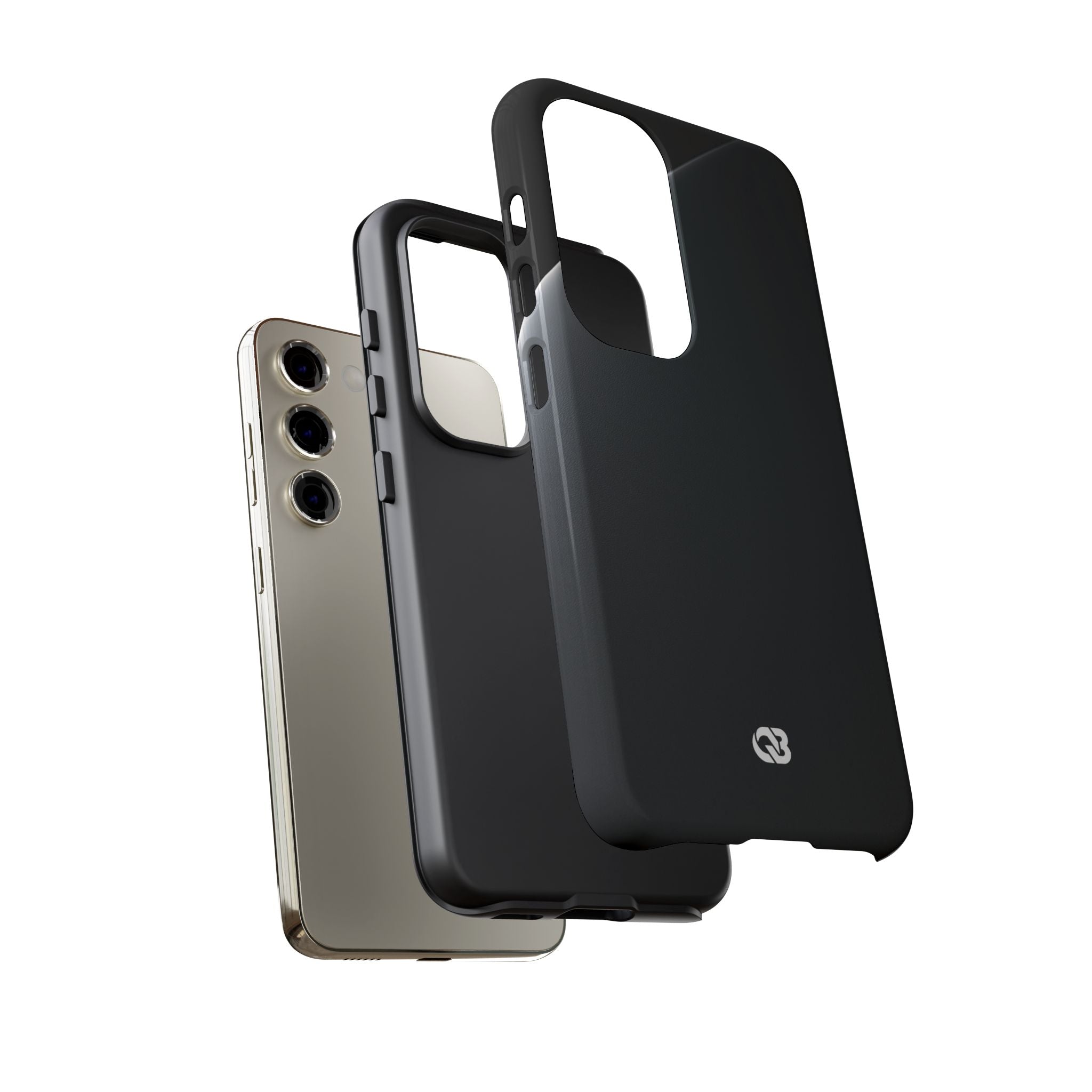 Black Tough Phone Case for Samsung - Obsidian Lunar Arch