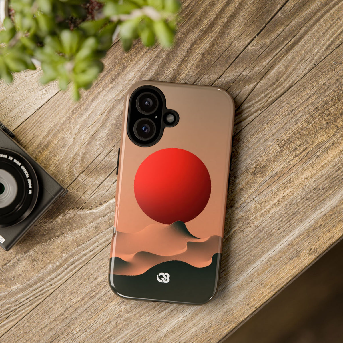 Crimson Sol Ridge · Tough Phone Case for iPhone · Red