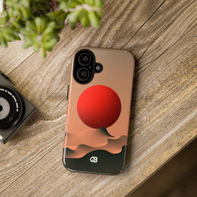 Crimson Sol Ridge · Tough Phone Case for iPhone · Red