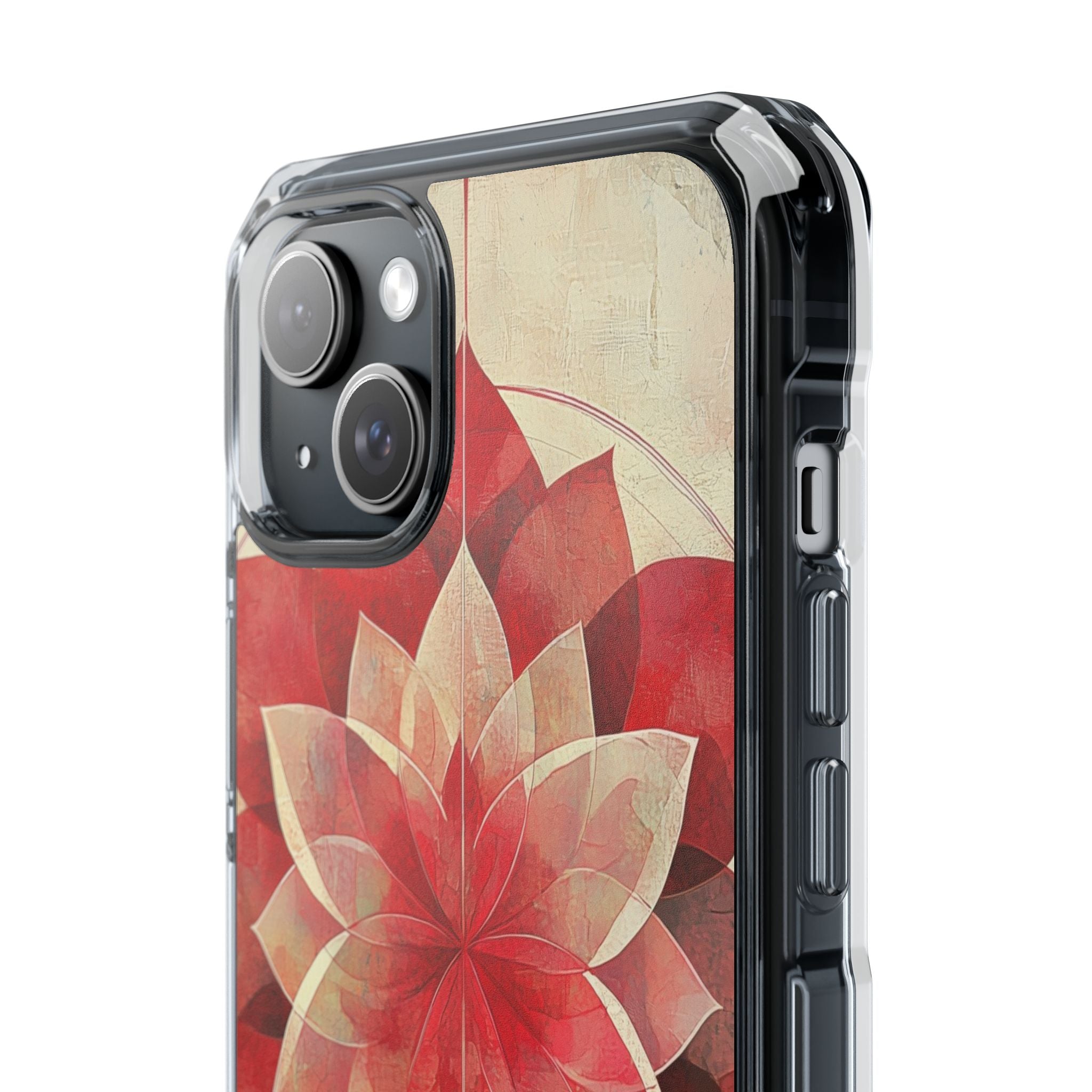 Crimson Bloom iPhone 15 Plus Skal - Impact
