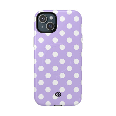 Lavender Polka Grid · Tough+ Phone Case for iPhone · Magsafe