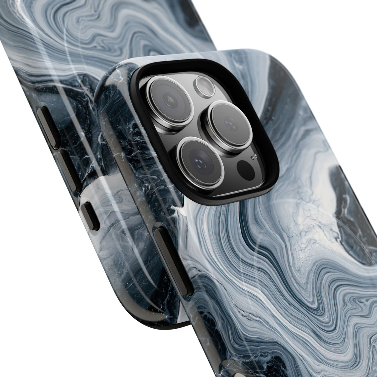 Suminagashi Ink Flow · Tough 2.0 Magnetic Phone Case for iPhone · Grey