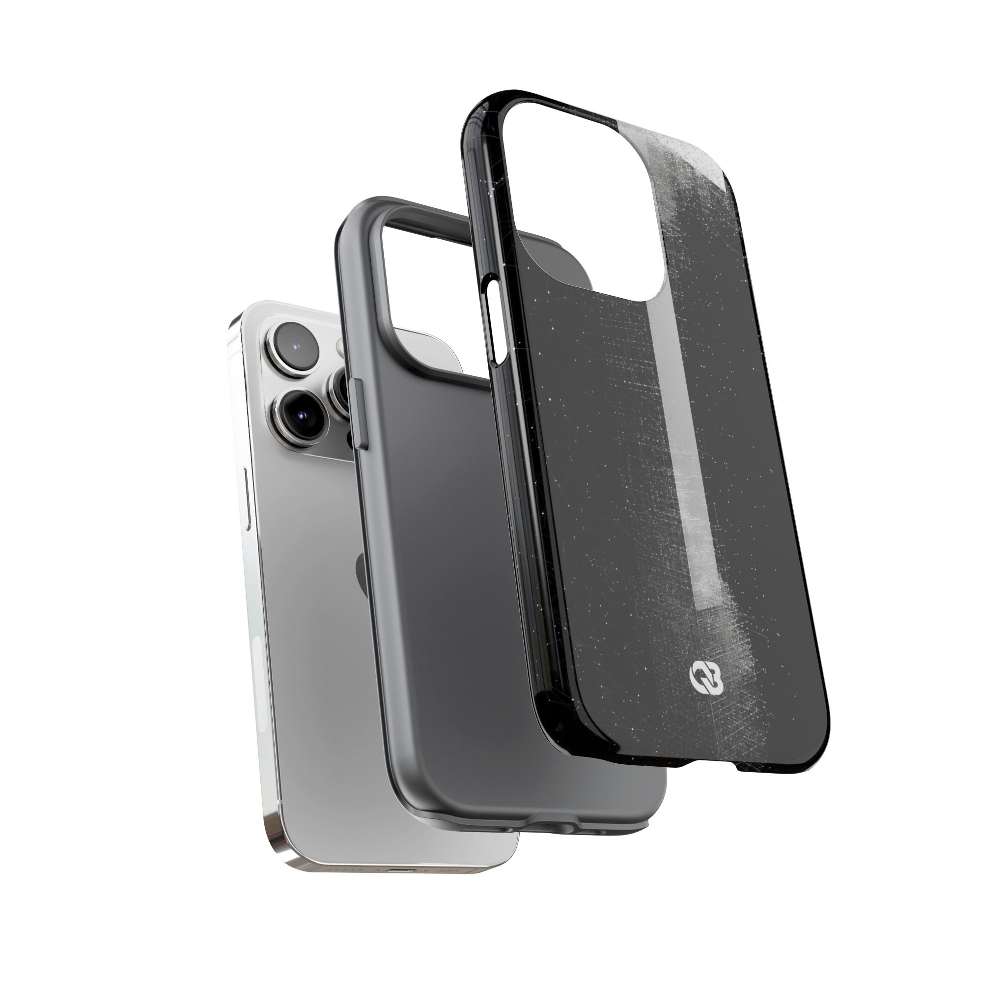 Black Tough Phone Case for iPhone - Vector Core Monolith