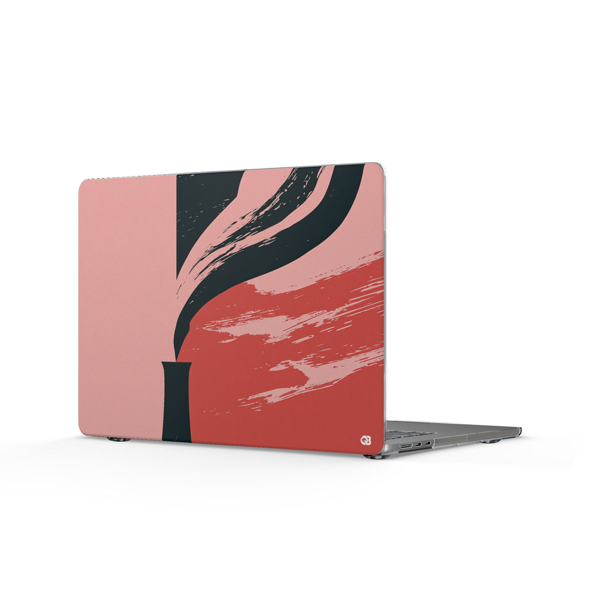 Crimson Horizon · Clear Hard Case for MacBook · Red