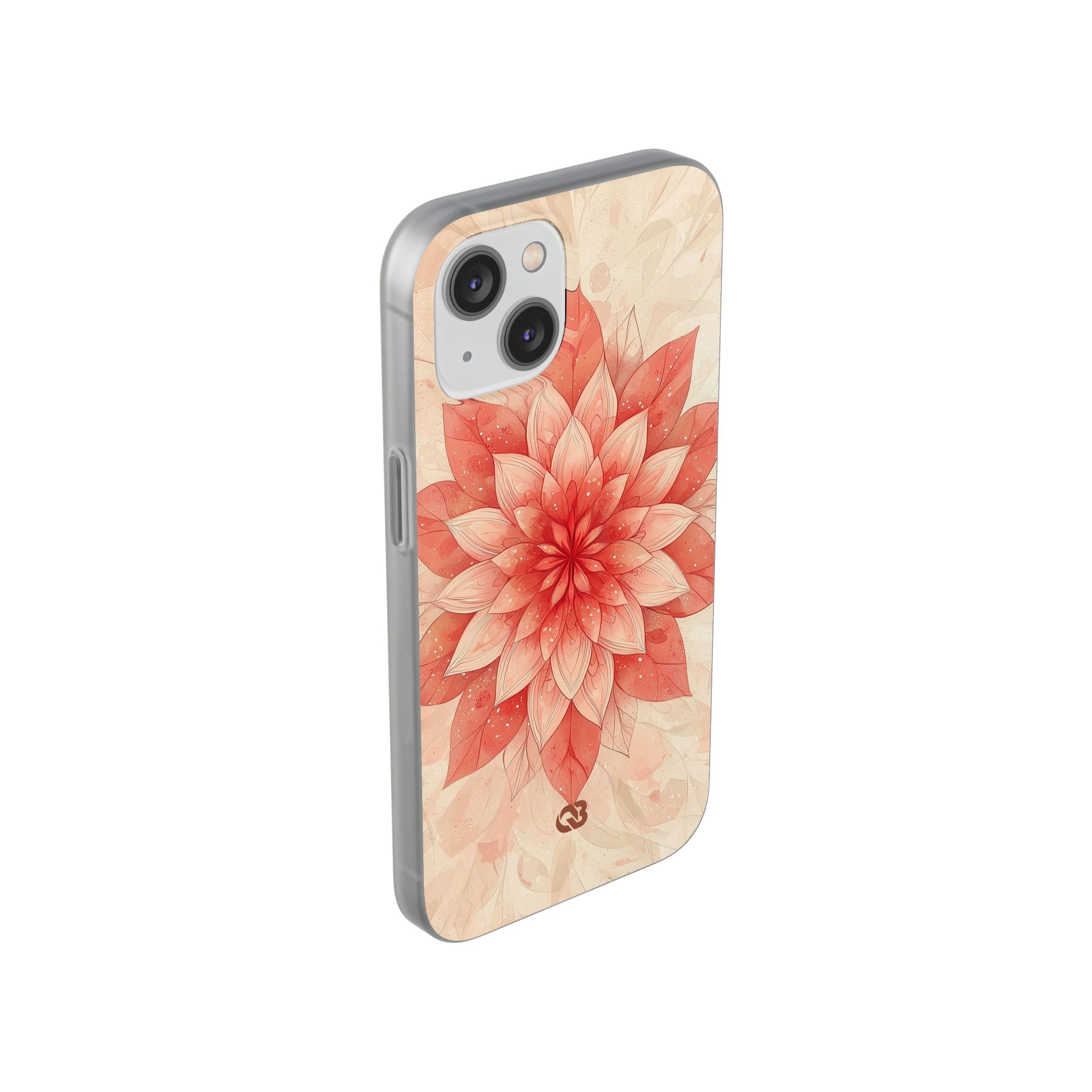 Coral Layered Bloom · Soft Phone Case for iPhone