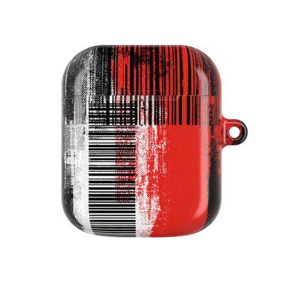Distorted Barcode · Hard Case for AirPods & AirPods Pro · Black