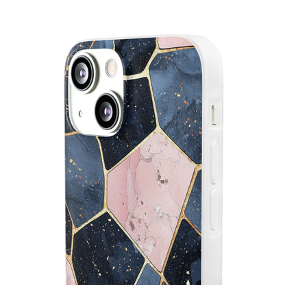 Kultainen mosaiikki iPhone 13 mini -peite - pehmeä