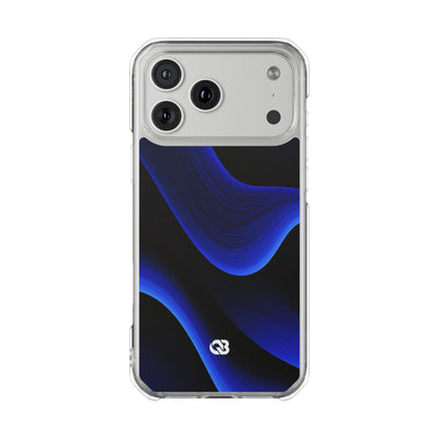 Blue Impact MagSafe Phone Case for iPhone - Electric Cobalt Flow