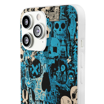 Electric Skull Graffiti · Lite Phone Case for iPhone ·  Blue