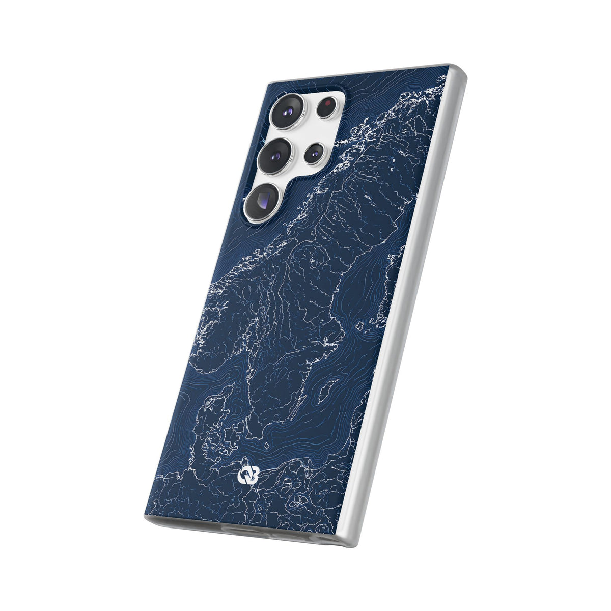Nordic Contour Chart · Lite Phone Case for Samsung · Blue
