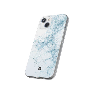 Blue Lite Phone Case for iPhone - Glacial Neural Web