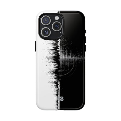Black Tough 2.0 Magsafe Phone Case for iPhone - Static Signal Split