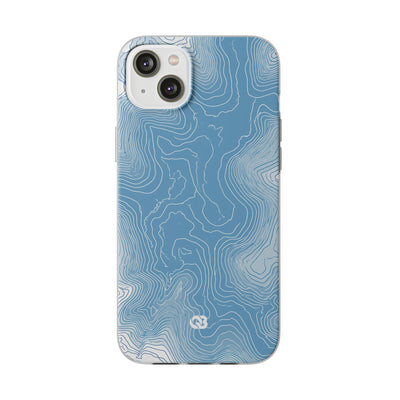 Glacial Basin Topo · Lite Phone Case for iPhone ·  Blue