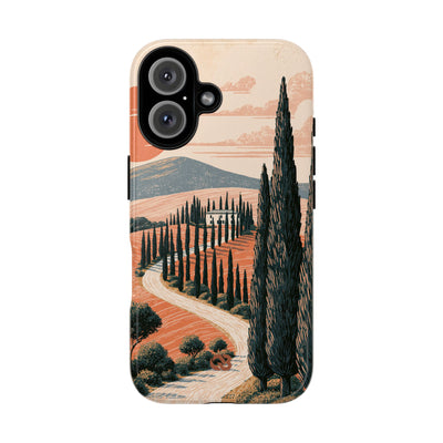 Orange Tough Phone Case for iPhone - Terracotta Ridge Trail