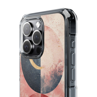 Golden Crescent Circles iPhone 15 Pro Max Case - Impact